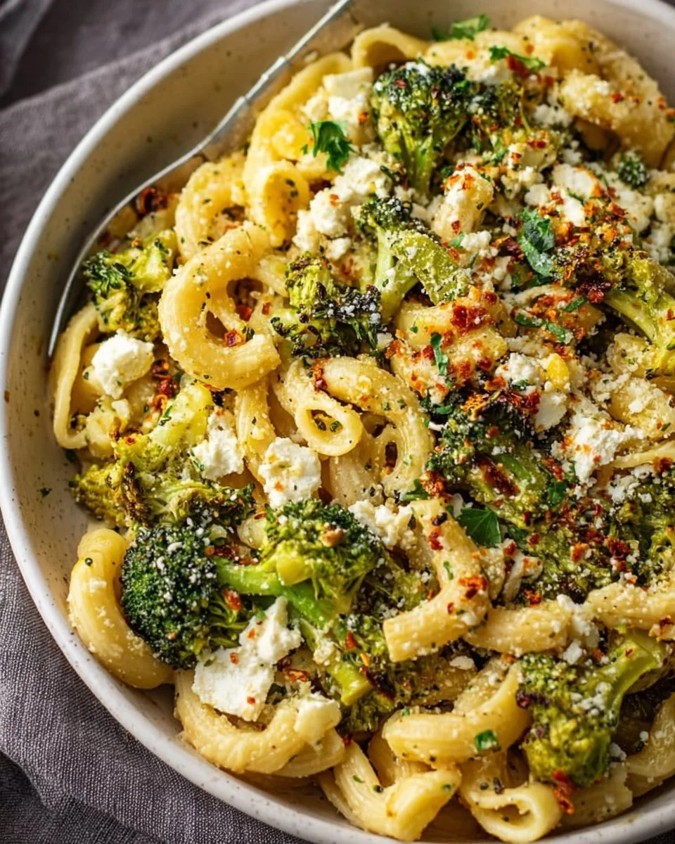 Baked Feta and Broccoli Pasta