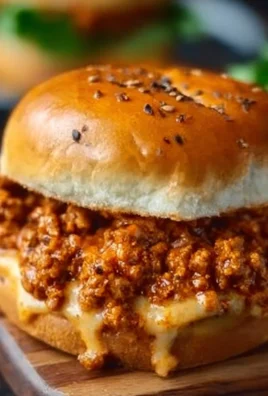 Cajun Chicken Sloppy Joes served on a plate with toppings.