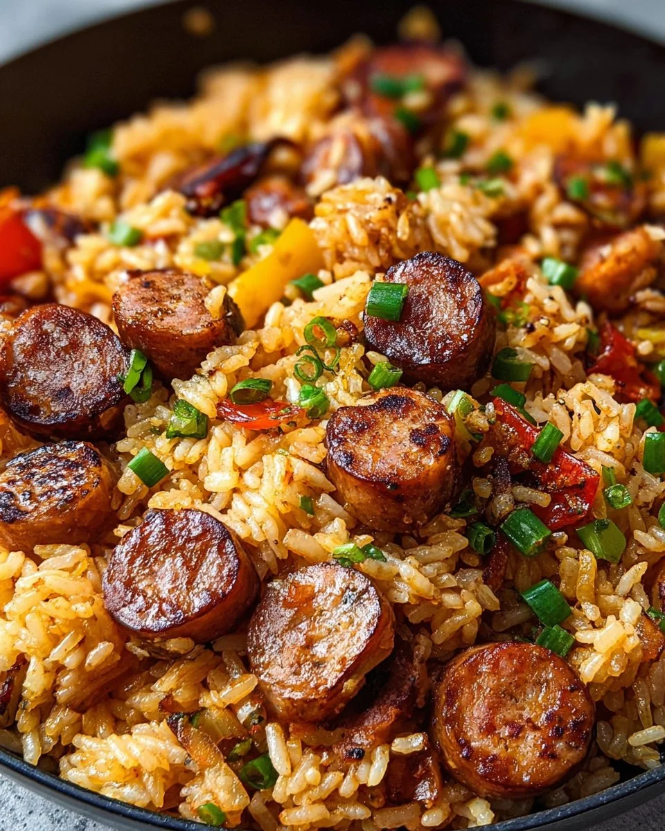 Cajun Sausage and Rice Skillet