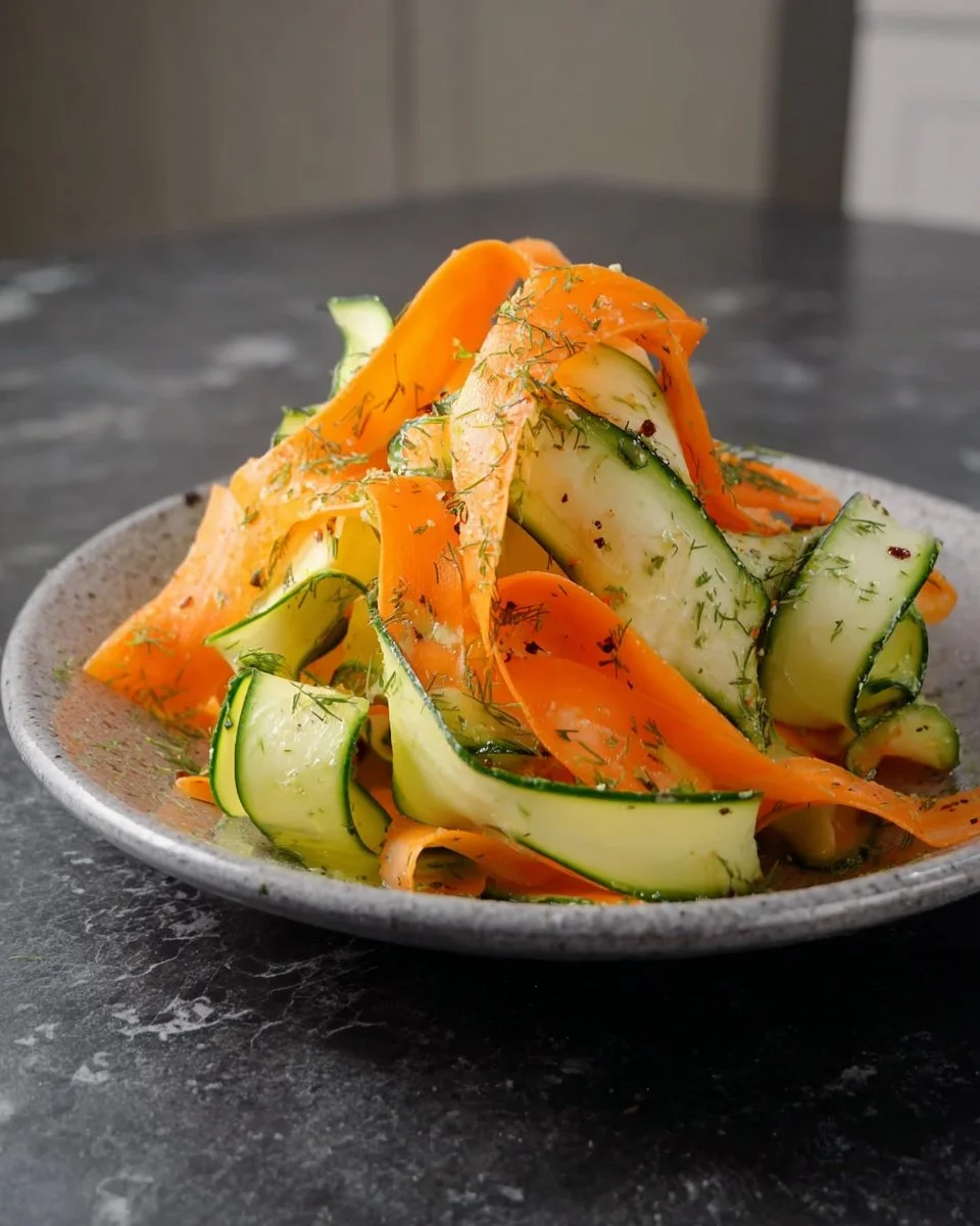 Carrot & Cucumber Ribbon Salad