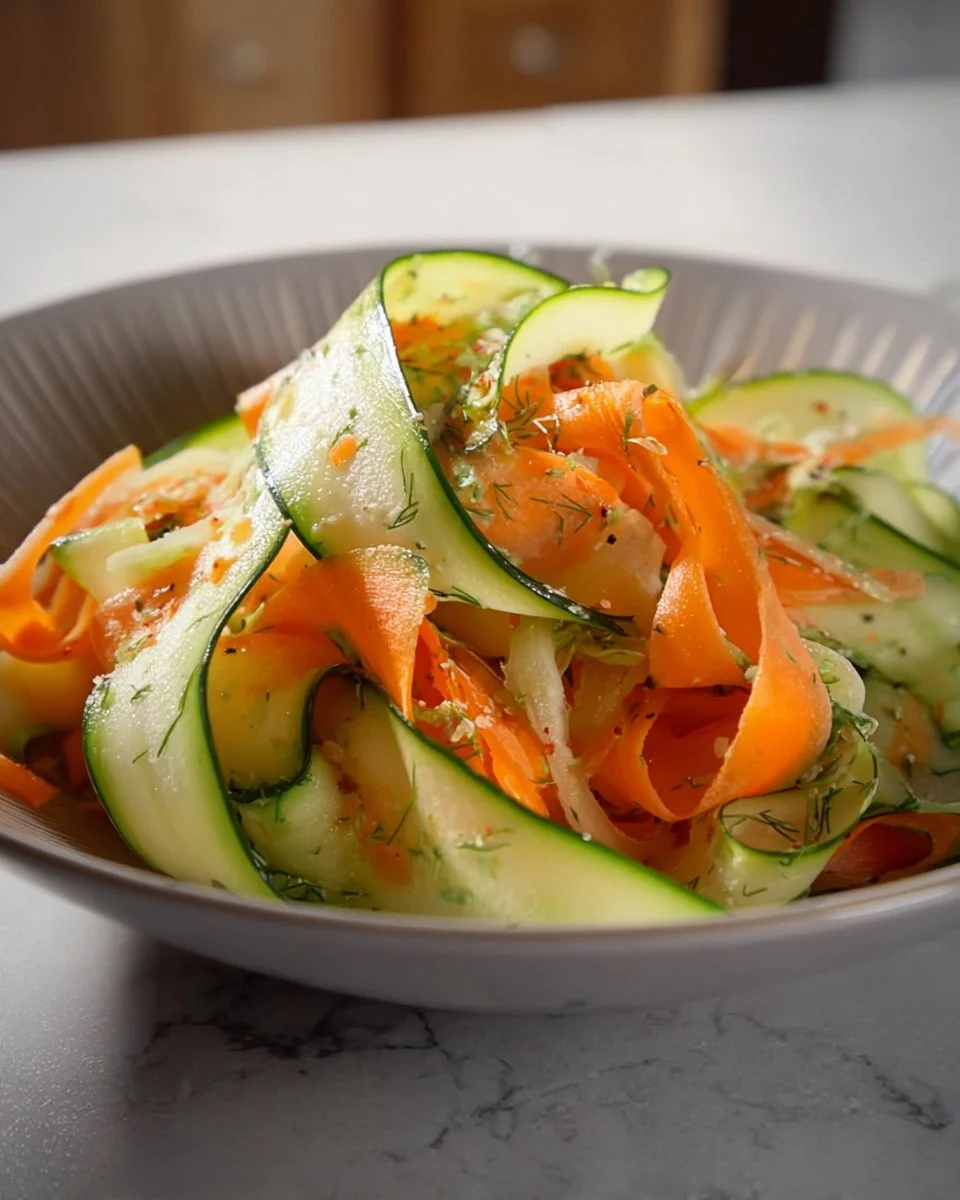 Carrot & Cucumber Ribbon Salad