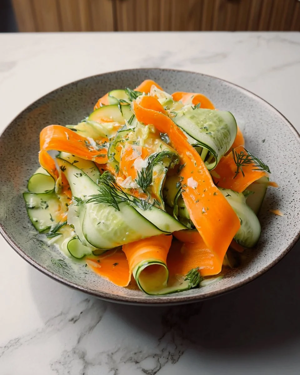 Carrot & Cucumber Ribbon Salad