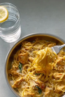 Delicious Cheesy Chicken Pasta with creamy sauce and tender chicken pieces