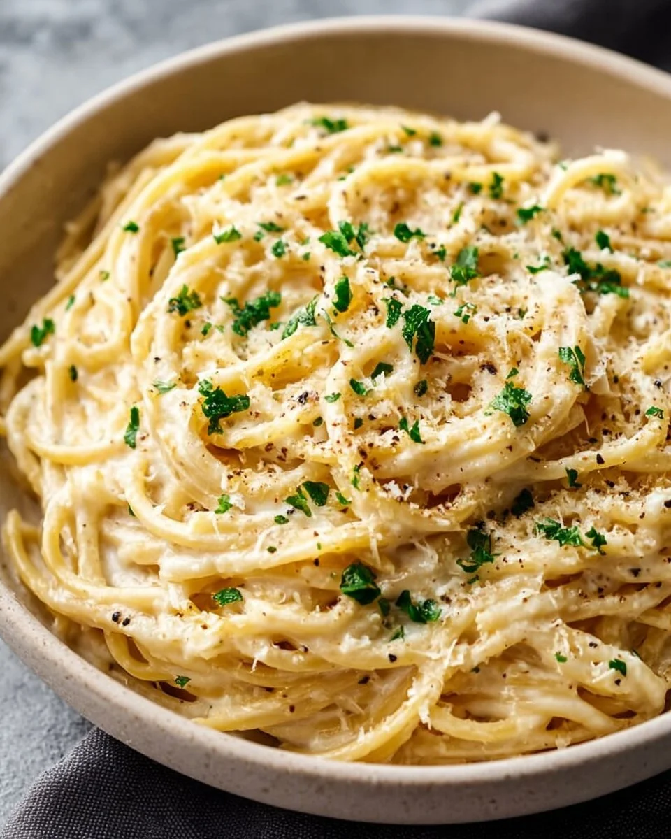 Cheesy Garlic Parmesan Spaghetti