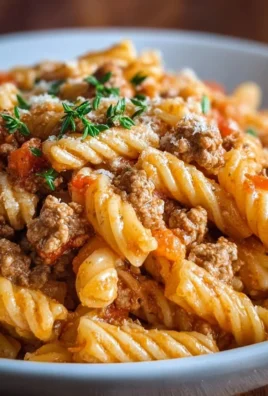 Cheesy ground turkey pasta served in a bowl