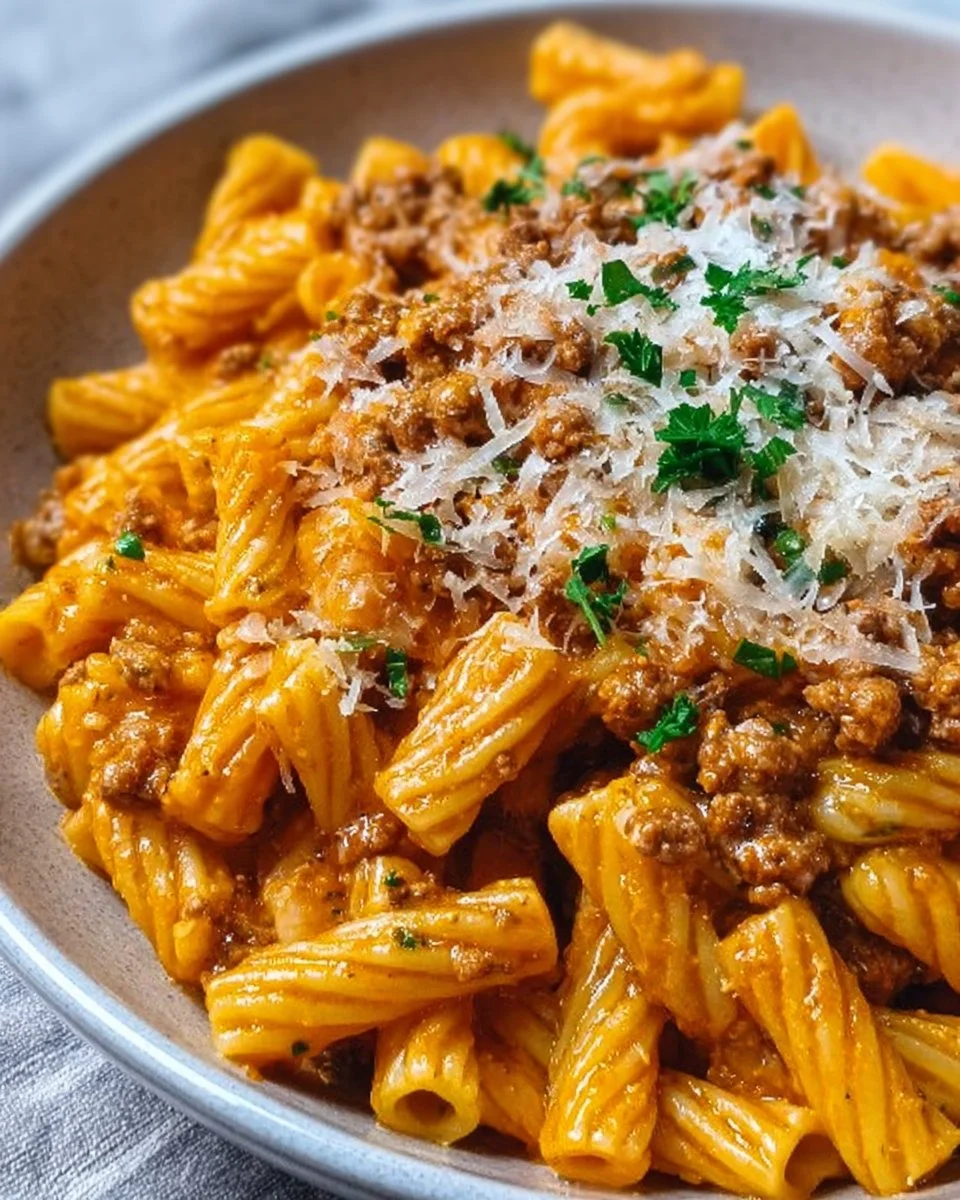 Cheesy Ground Turkey Pasta