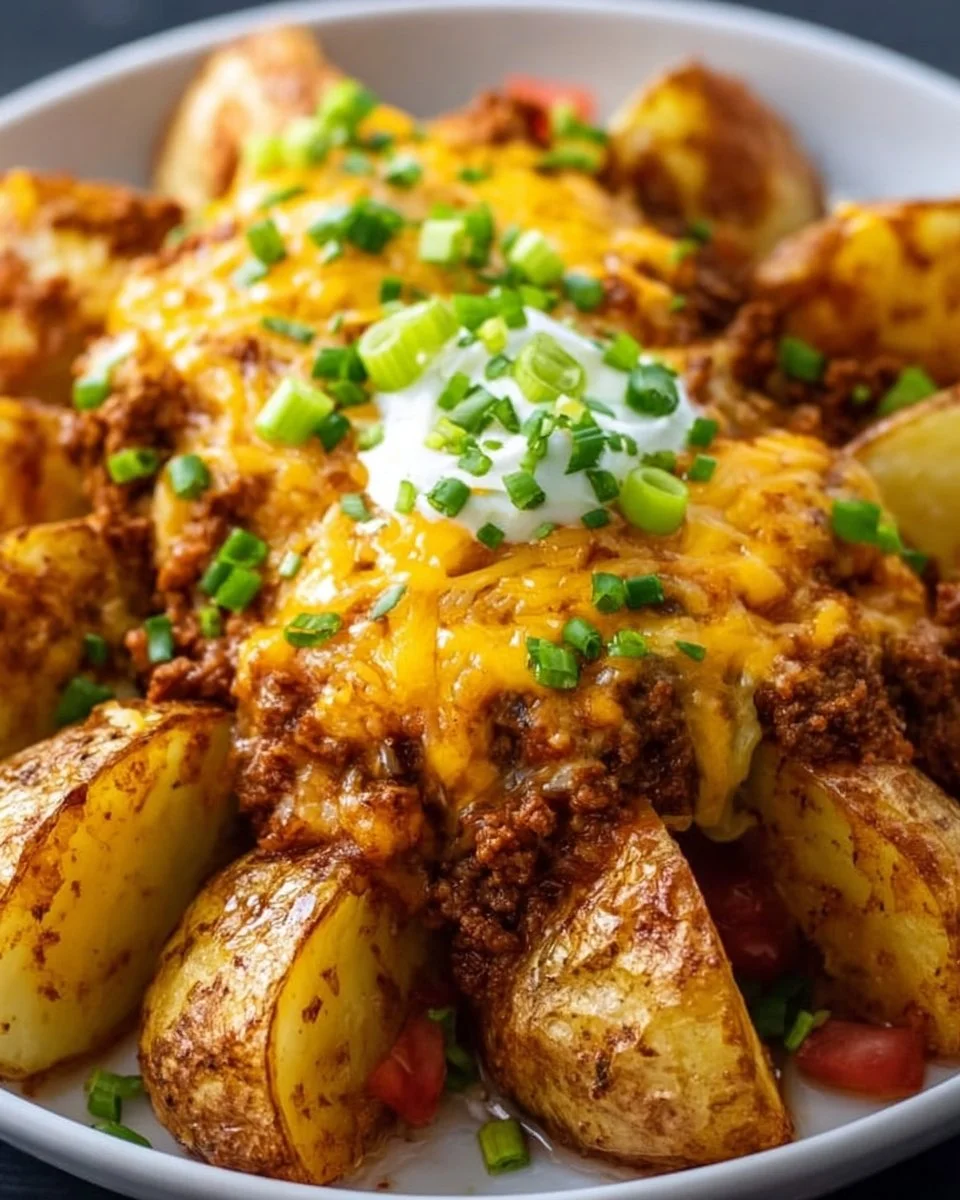 Cheesy Taco Potatoes