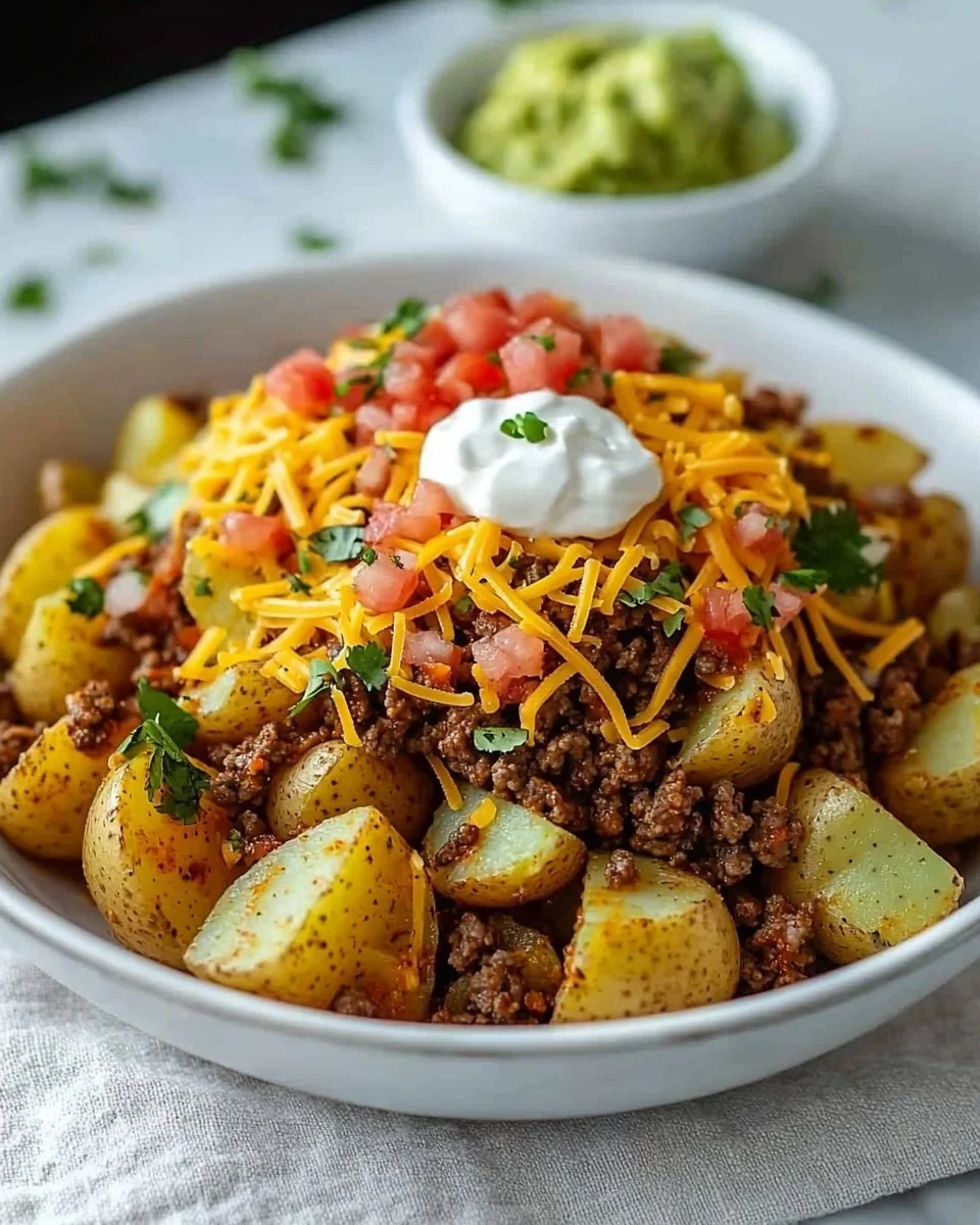 Cheesy Taco Potatoes