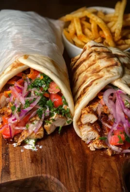Delicious Chicken Shawarma Wrap filled with marinated chicken and fresh ingredients