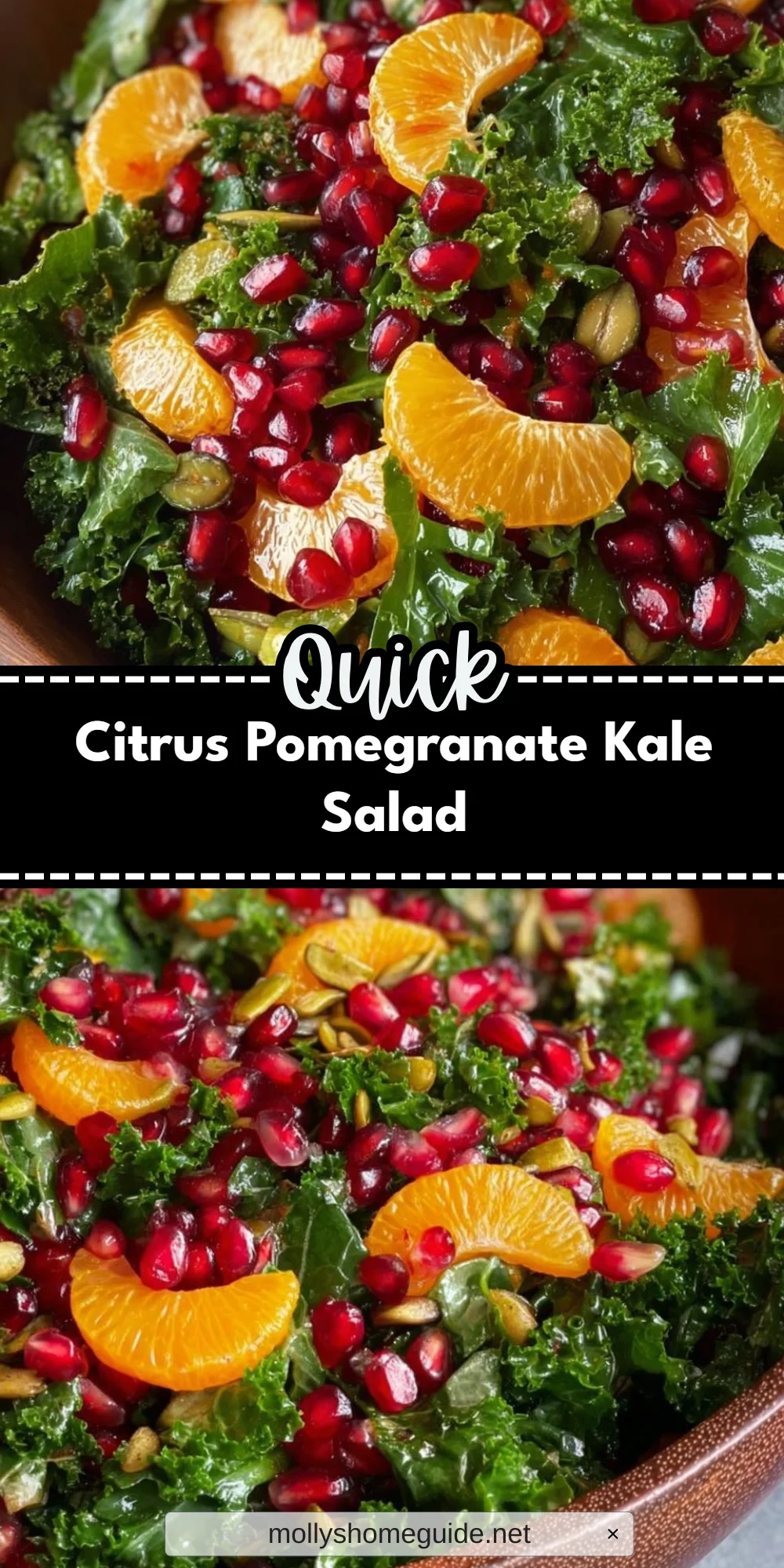 Citrus Pomegranate Kale Salad