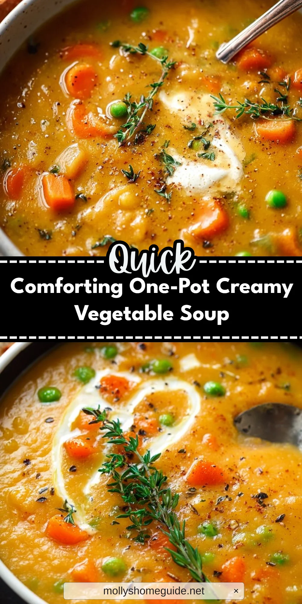 Comforting One-Pot Creamy Vegetable Soup