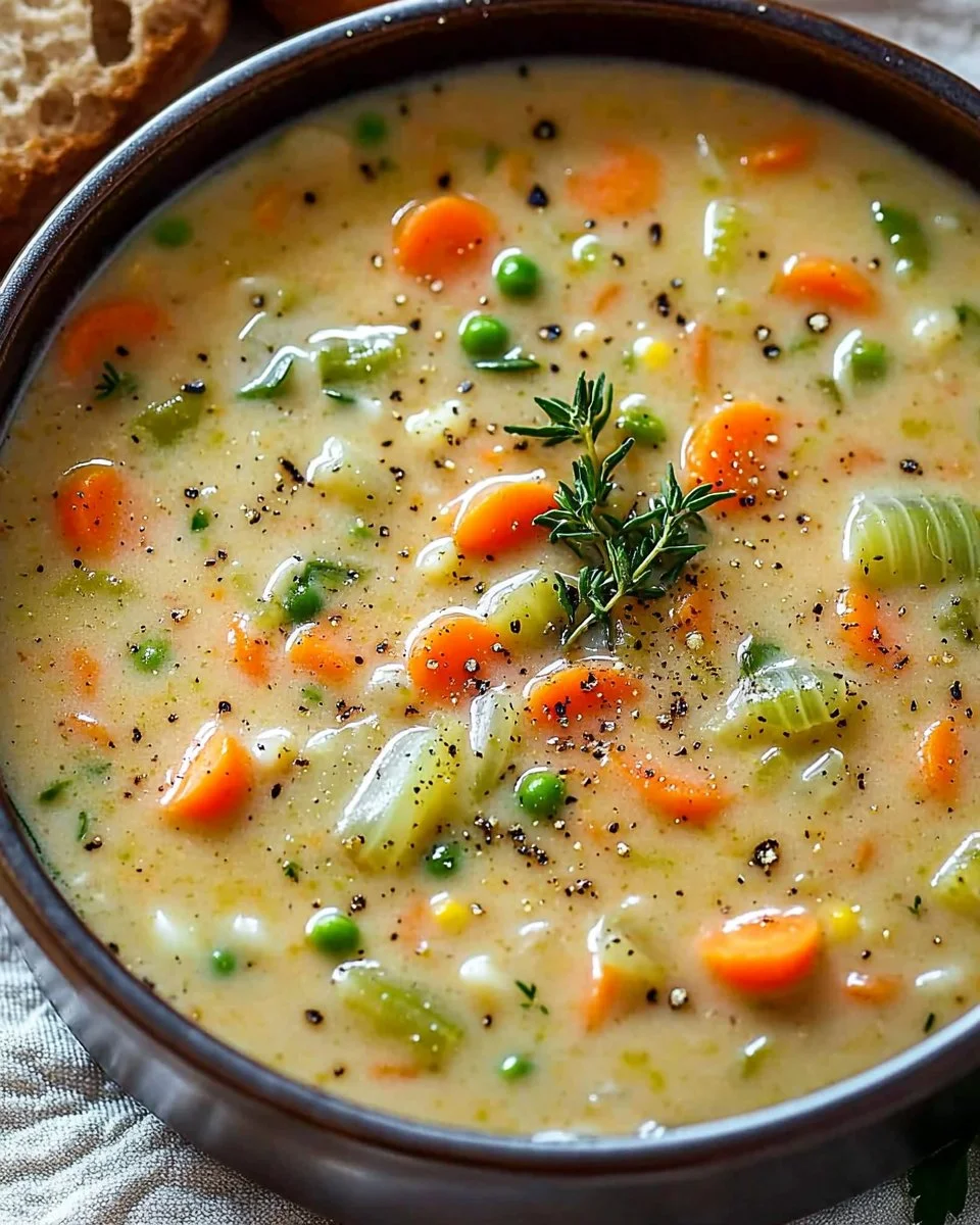 Comforting One-Pot Creamy Vegetable Soup