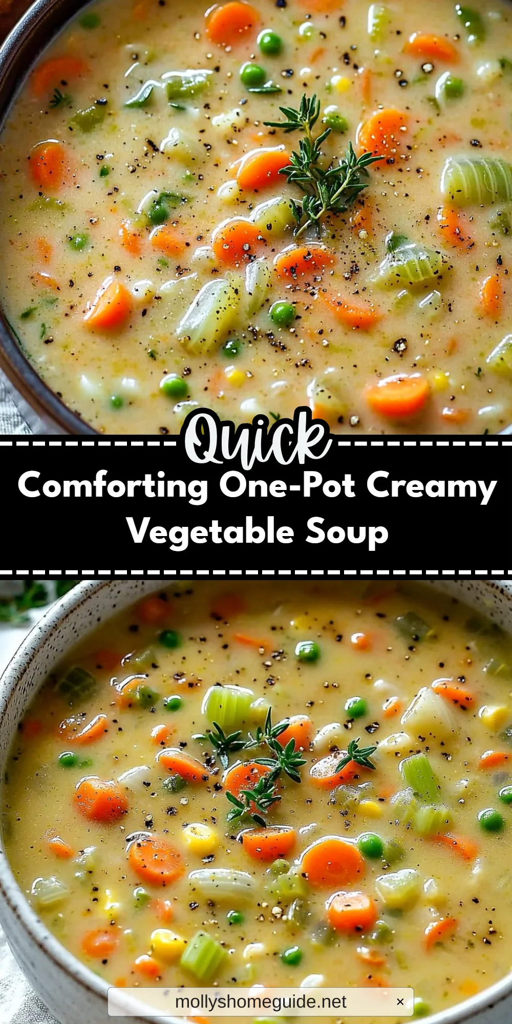 Comforting One-Pot Creamy Vegetable Soup