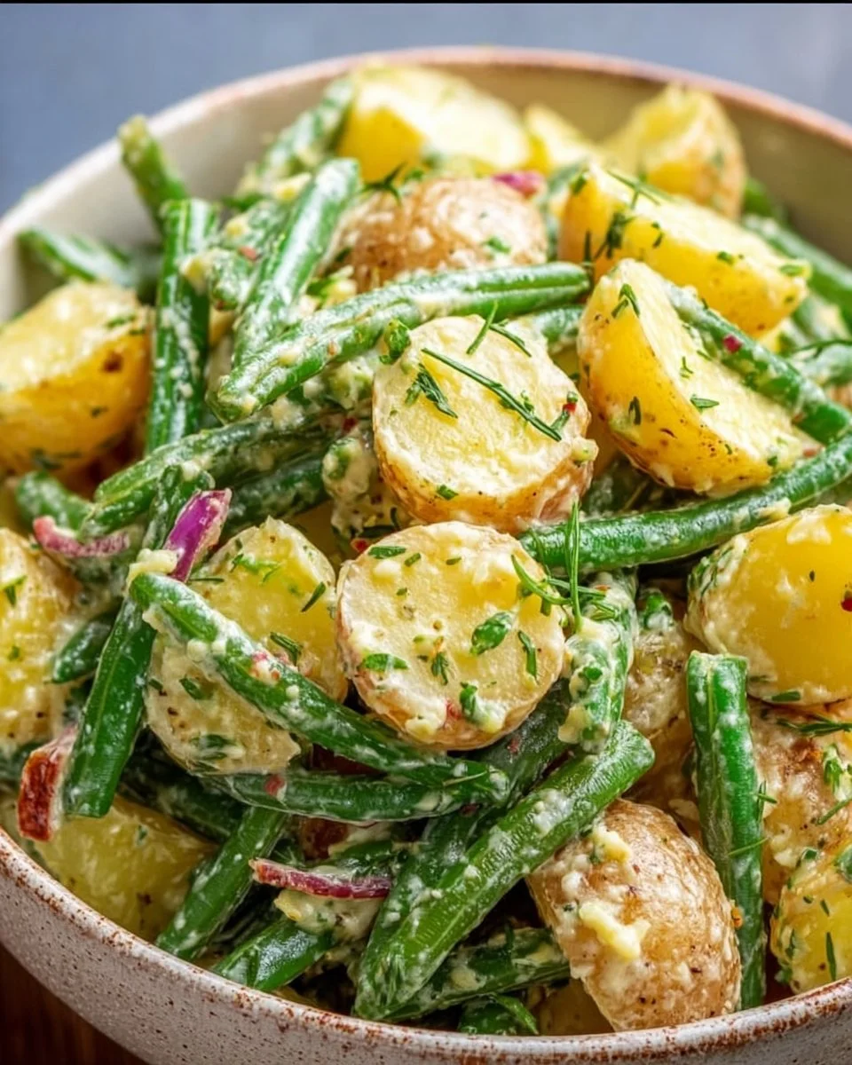 Creamy Green Bean Potato Salad