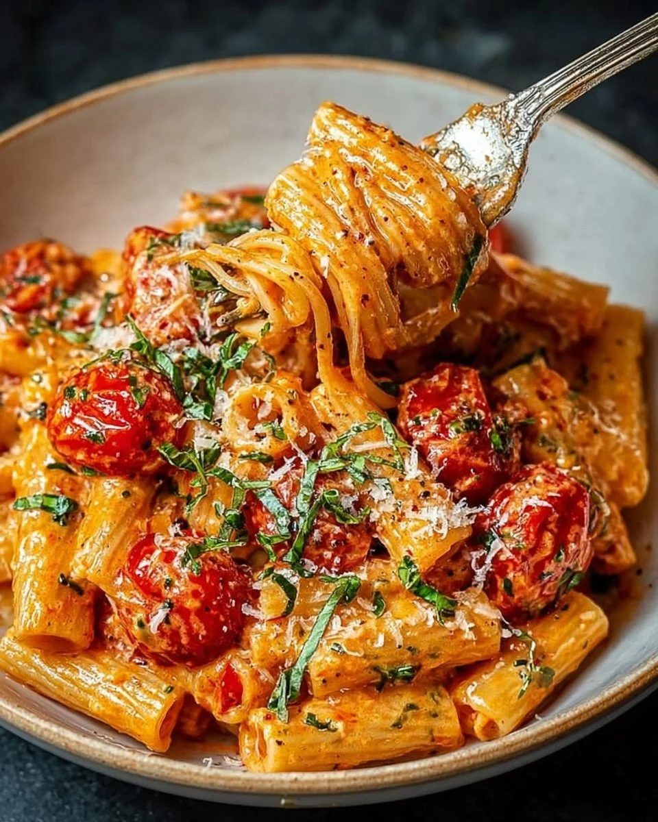 Creamy Tomato Garlic Pasta