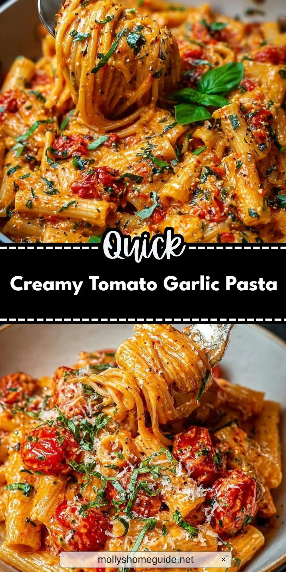 Creamy Tomato Garlic Pasta