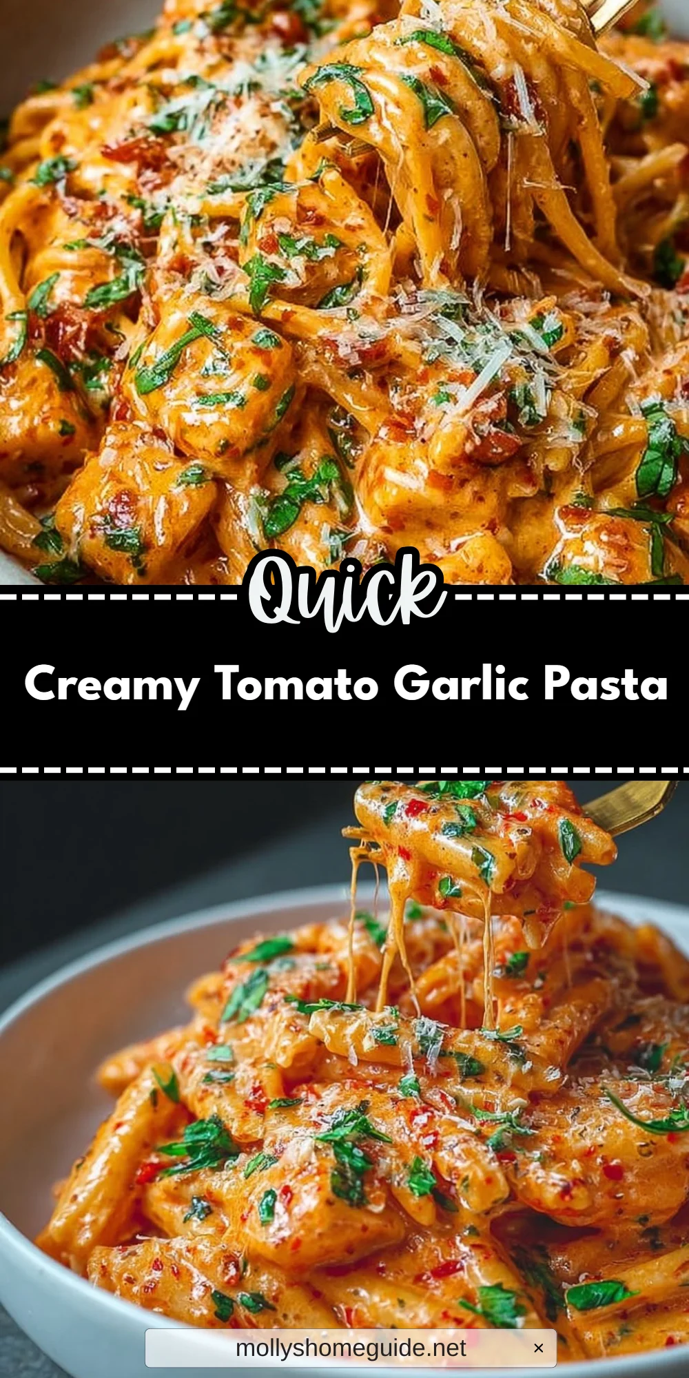 Creamy Tomato Garlic Pasta