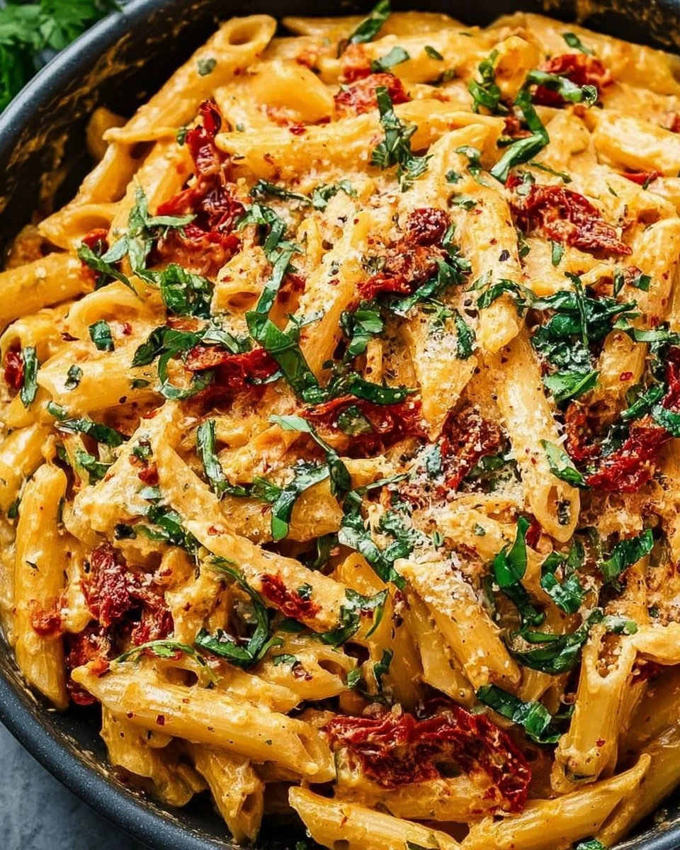 Creamy Vegan Sun-Dried Tomato Pasta