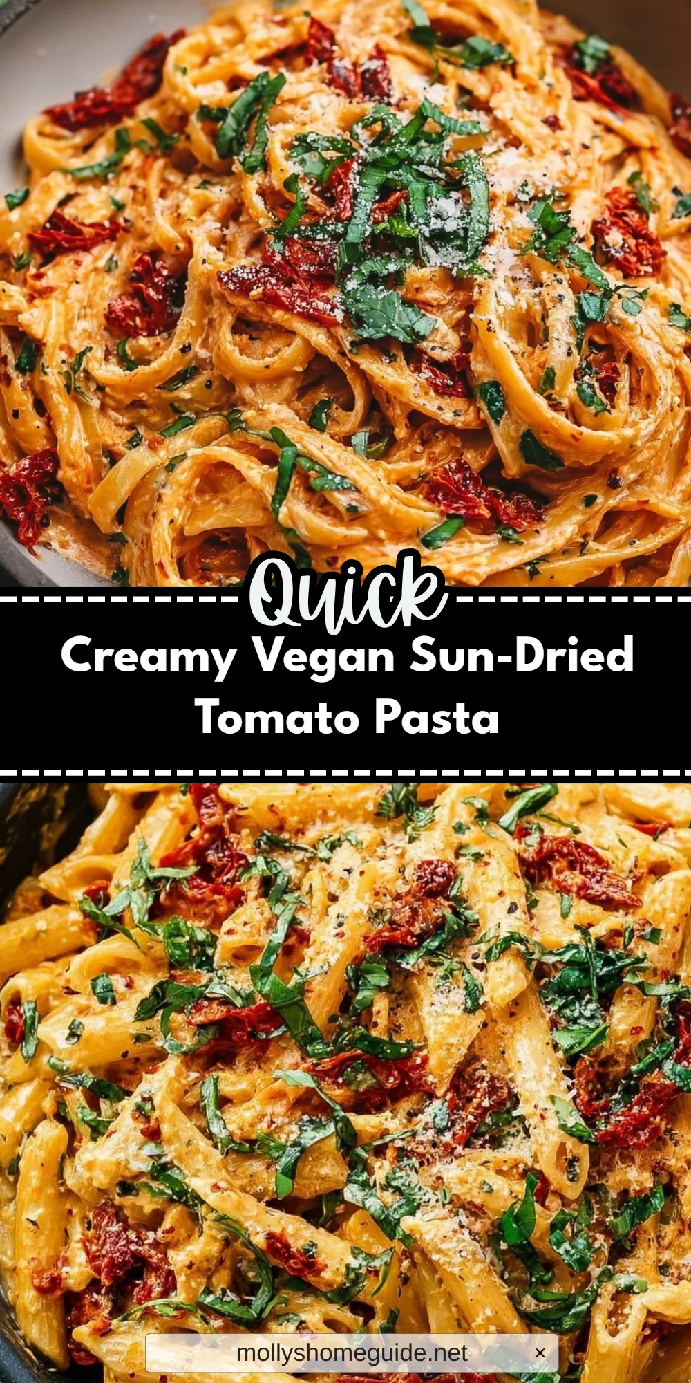 Creamy Vegan Sun-Dried Tomato Pasta