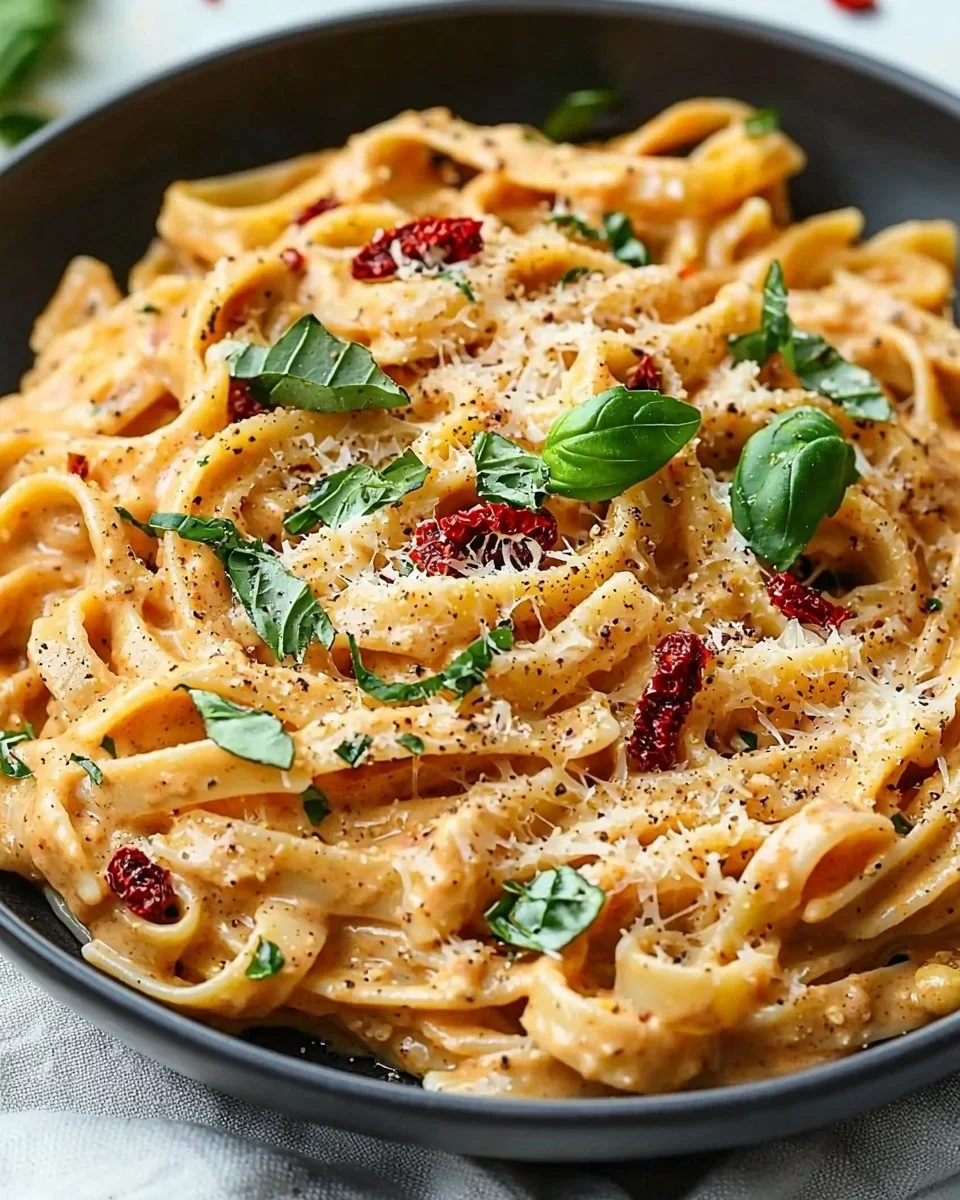 Creamy Vegan Sun-Dried Tomato Pasta