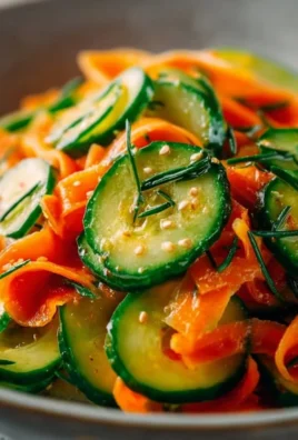 Cucumber Carrot Salad with vibrant colors and fresh ingredients