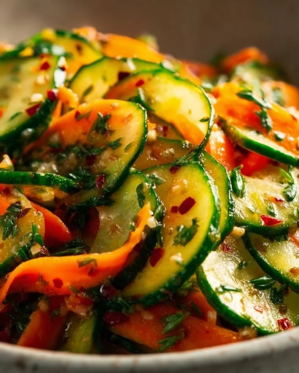 Cucumber Carrot Salad (15 Minutes, Big Crunch!)