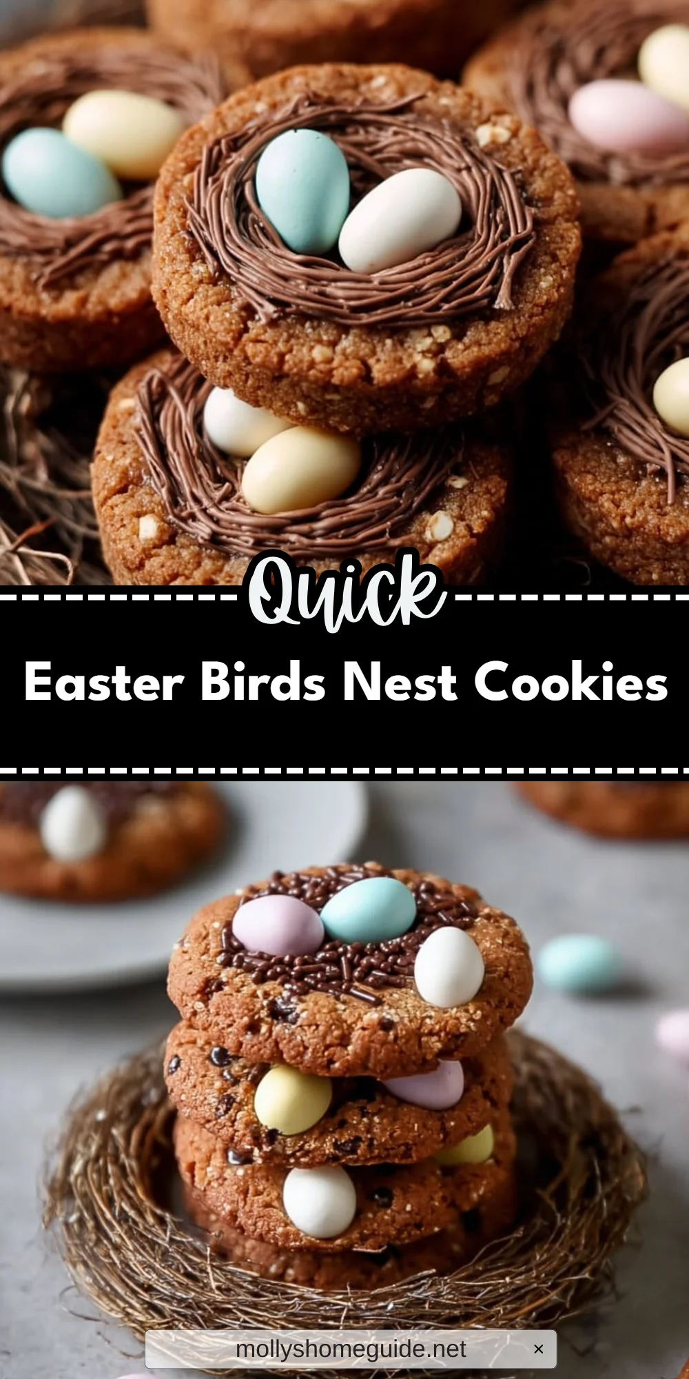 Easter Birds Nest Cookies