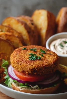 Easy homemade lentil burgers with six ingredients ready to serve