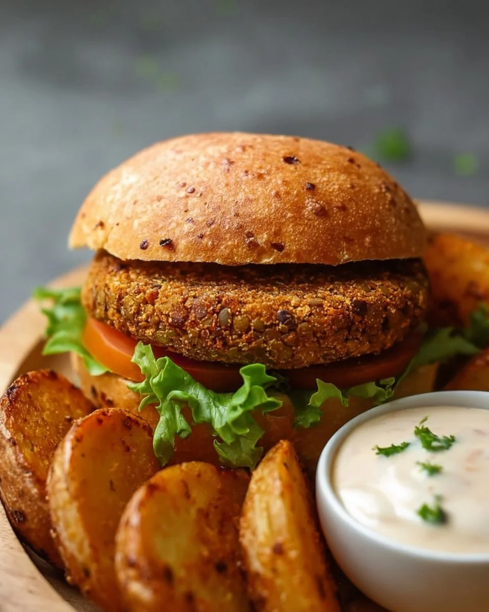 Easy 6-Ingredient Lentil Burgers