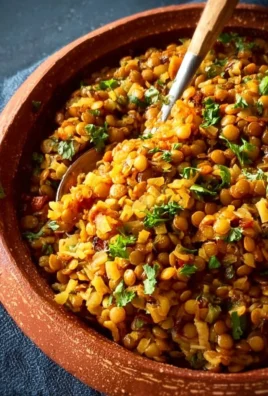 Easy Mediterranean lentils and rice dish, rich in flavor and nutrition.