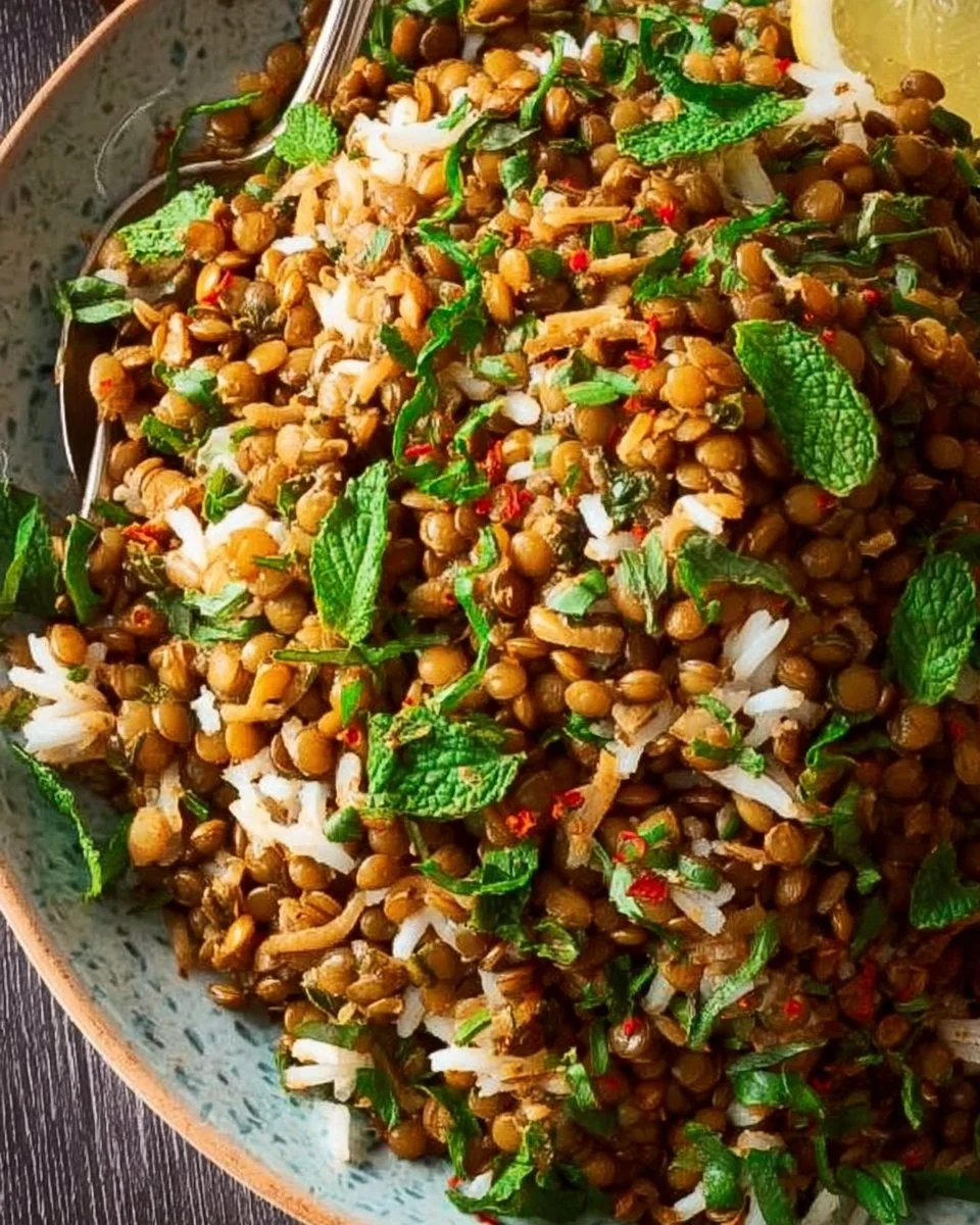 Easy Mediterranean Lentils and Rice
