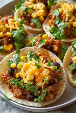 Delicious easy taco cups filled with seasoned meat and toppings