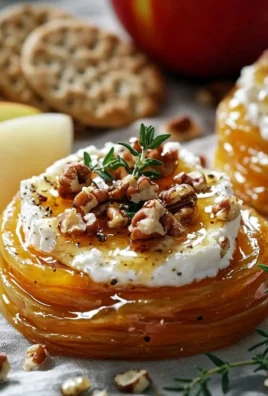 Goat cheese bites topped with honey for a tasty appetizer