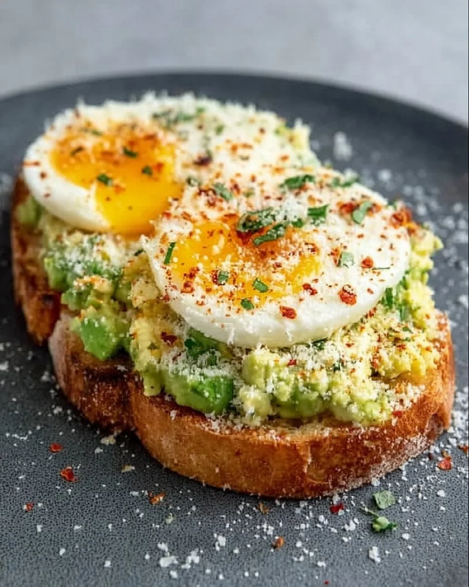 Grated Egg Avocado Toast