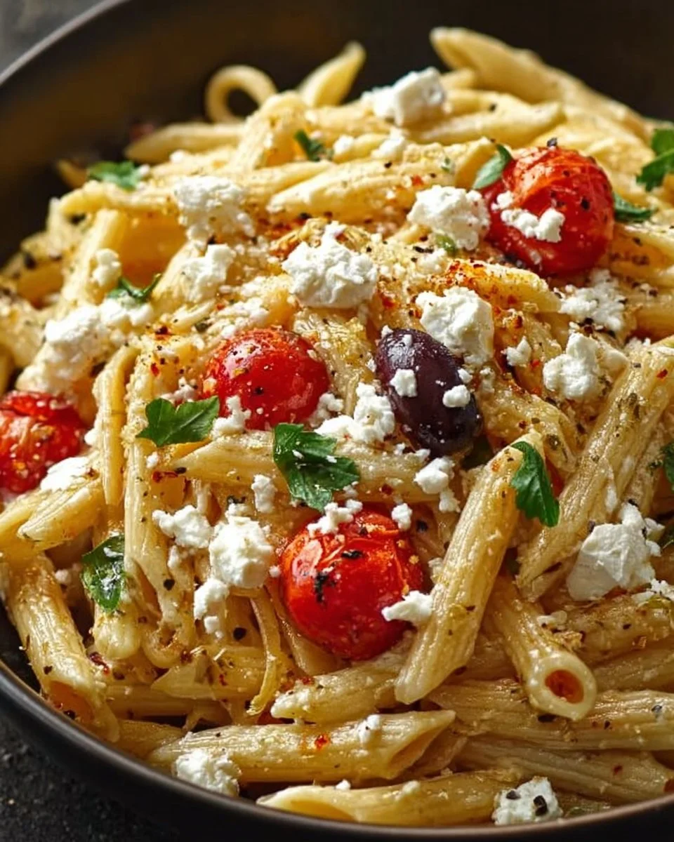 Greek Pasta with Feta