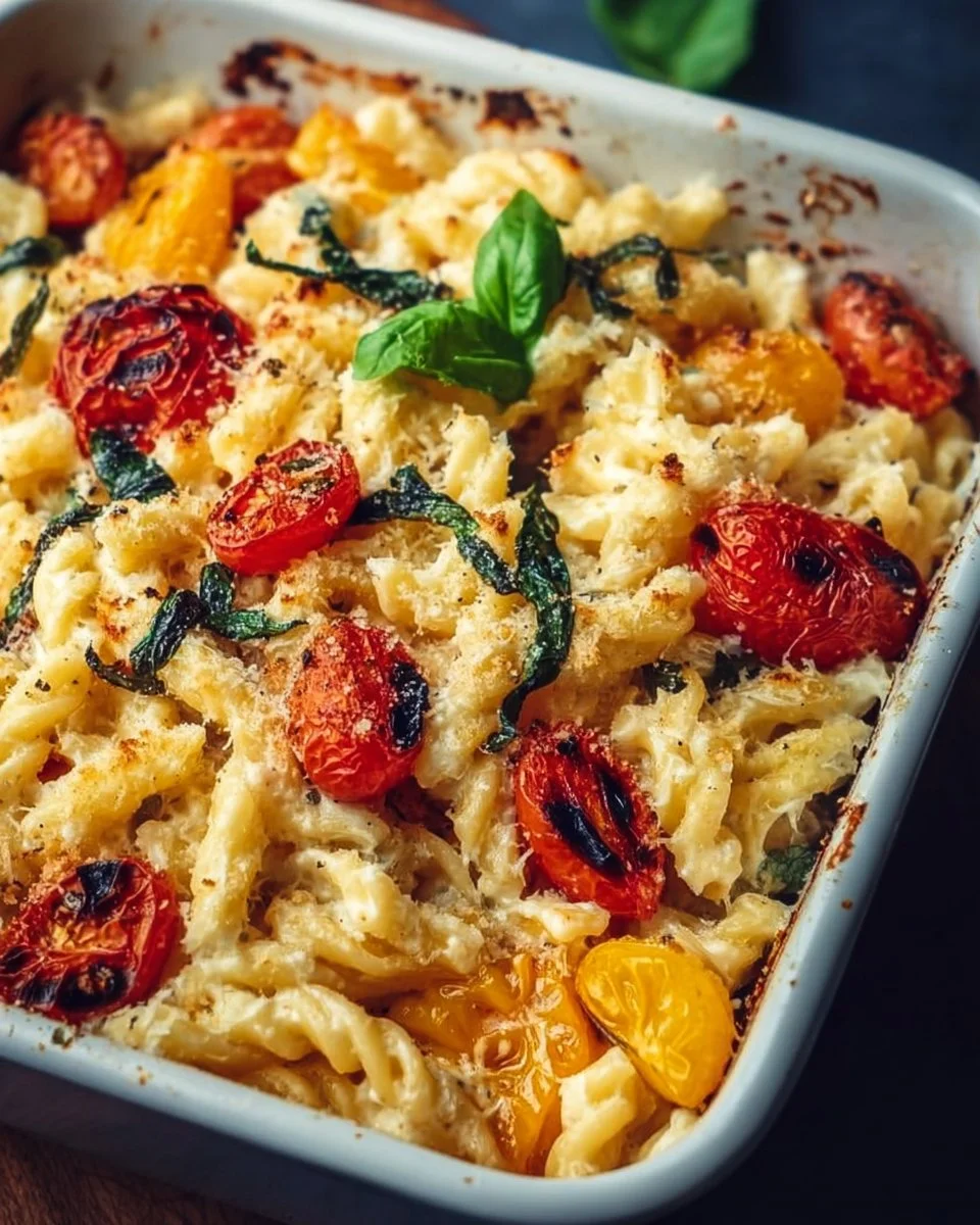 Healthy Baked Feta Pasta with Vegetables