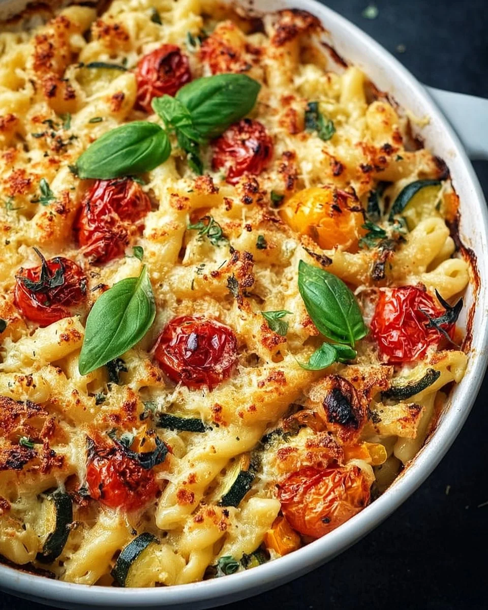 Healthy Baked Feta Pasta with Vegetables
