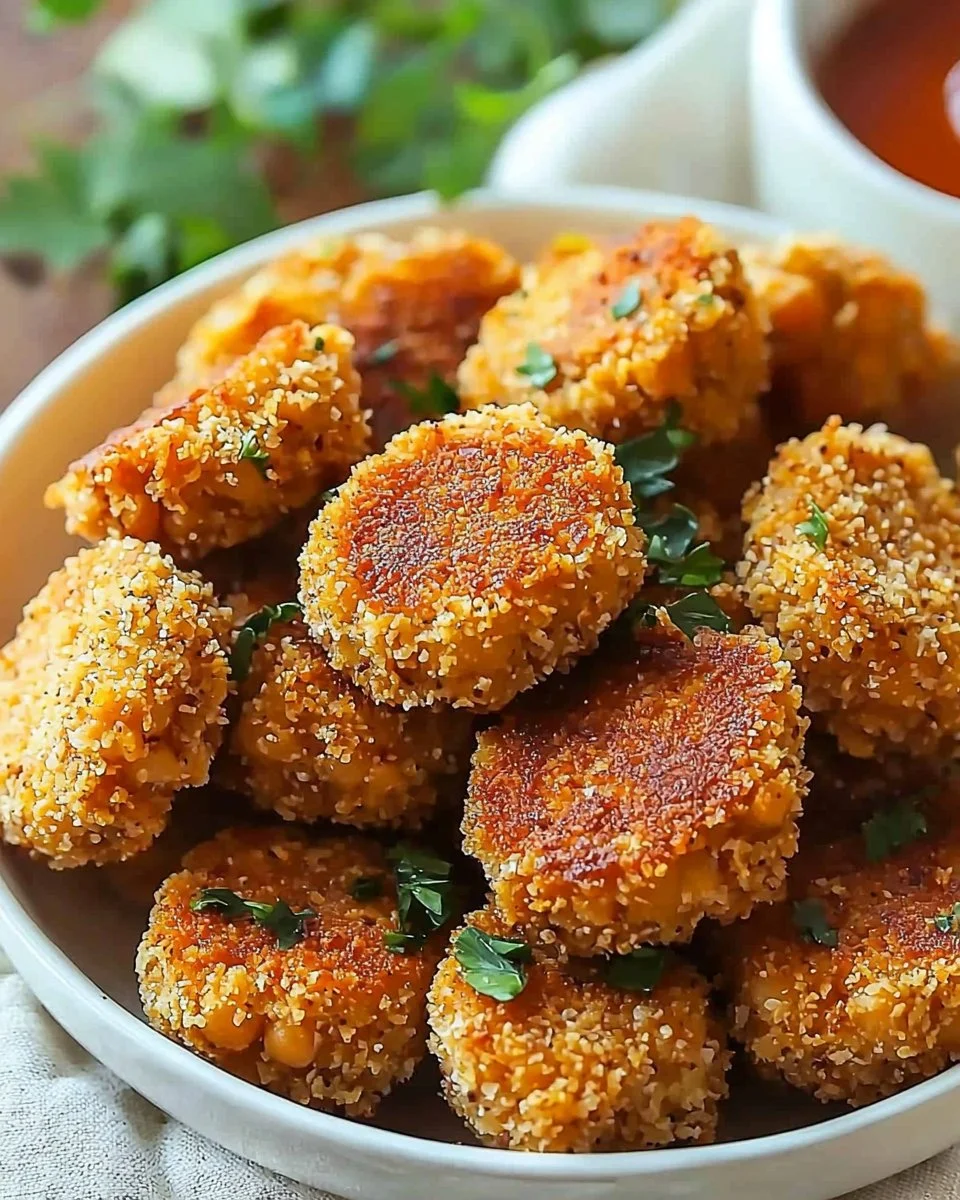 Healthy Vegan Chickpea Nuggets