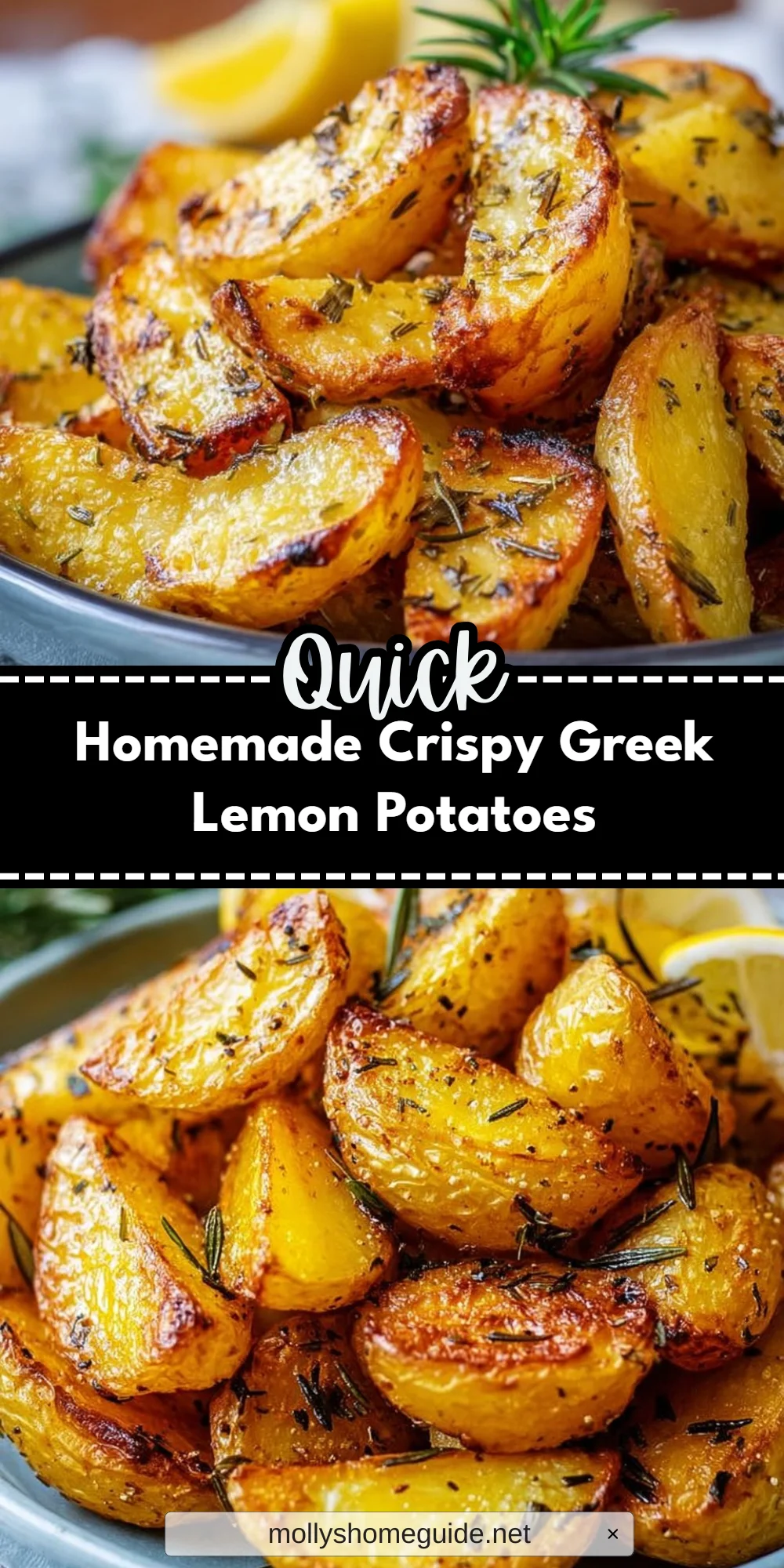 Homemade Crispy Greek Lemon Potatoes