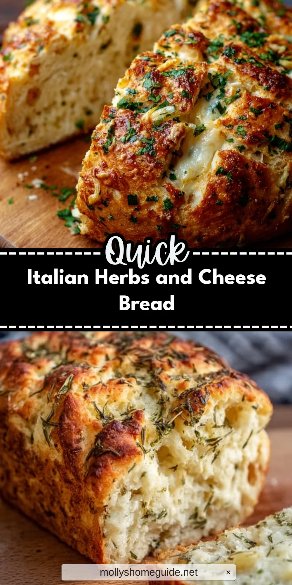 Italian Herbs and Cheese Bread