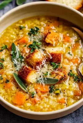 A bowl of Italian Penicillin Soup, a comforting dish for cold days.