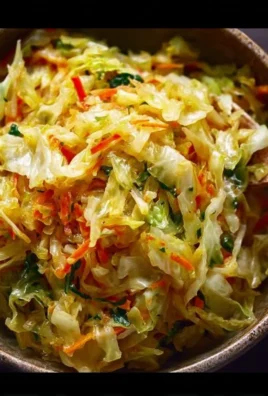 Healthy Jamaican Cabbage dish with vibrant vegetables and spices