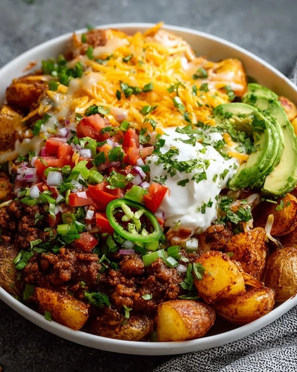 Loaded Potato Taco Bowl