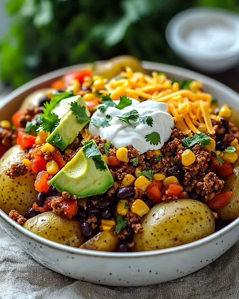 Loaded Potato Taco Bowl