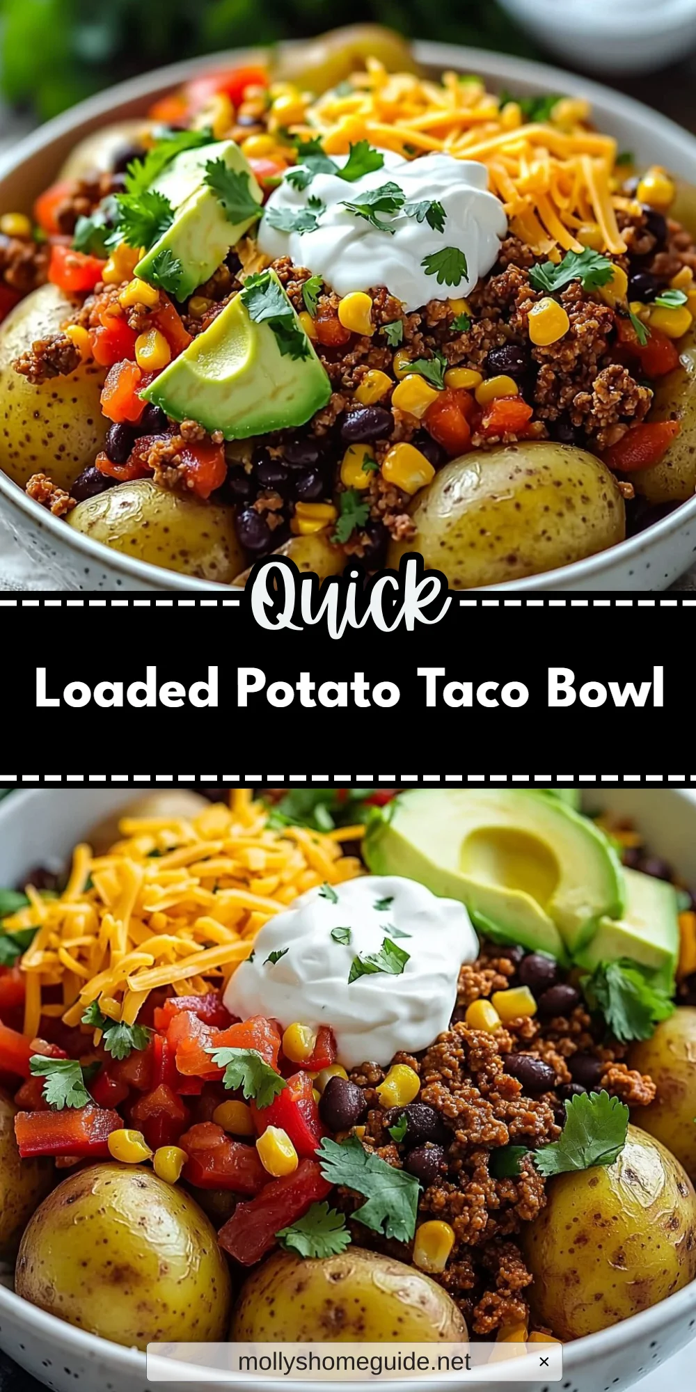 Loaded Potato Taco Bowl