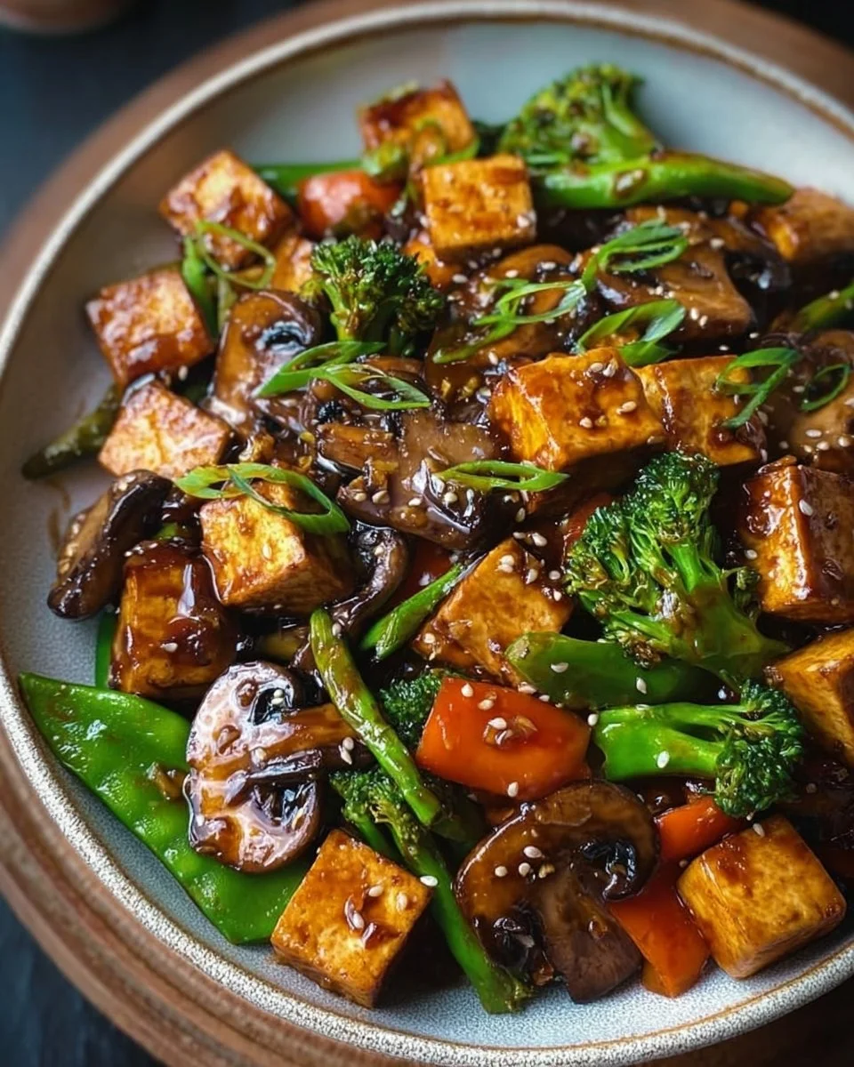 Mushroom and Tofu Stir-Fry