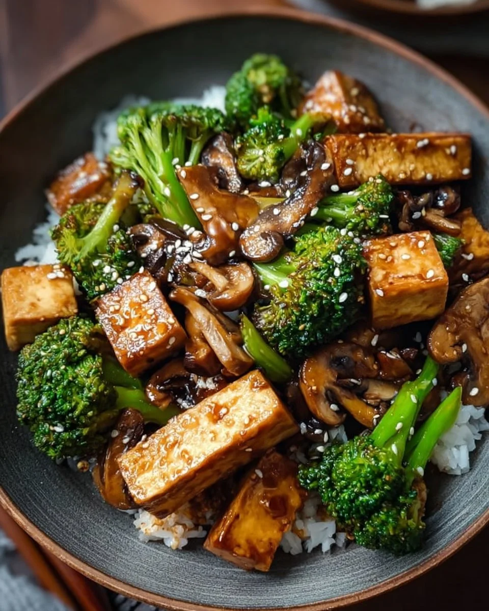 Mushroom and Tofu Stir-Fry