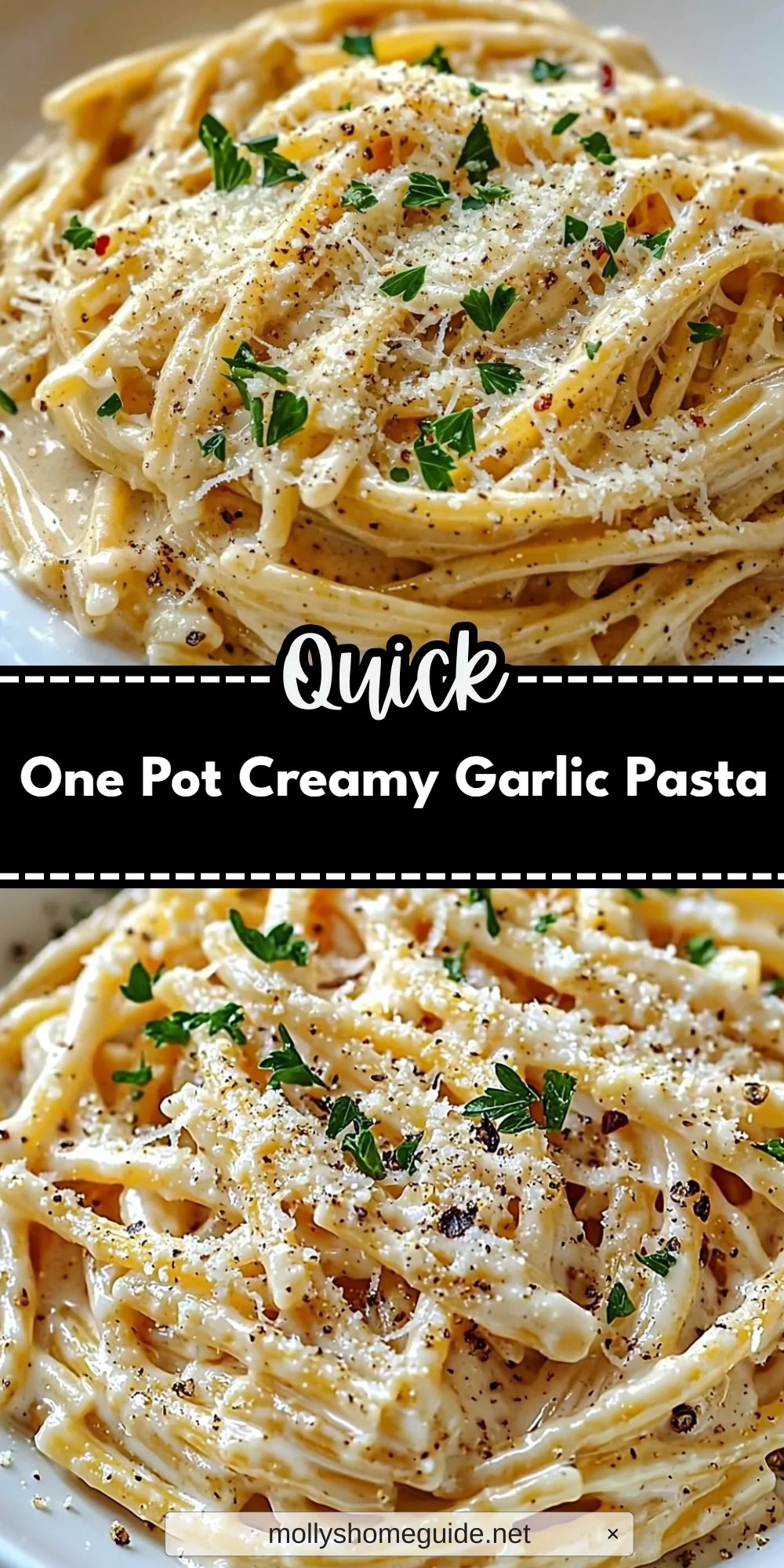 One Pot Creamy Garlic Pasta