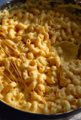 One pot creamy mac and cheese prepared on the stovetop