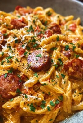 One-Pot Creamy Spicy Cajun Sausage Pasta served in a bowl